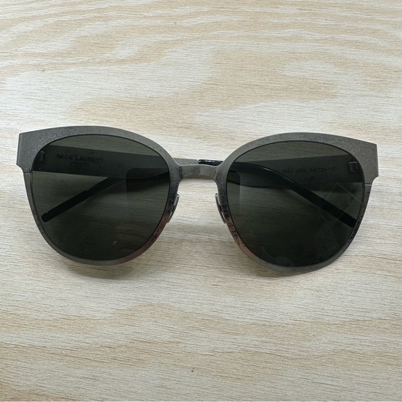 New YSL Saint Laurent Authentic Silver Metal Sunglasses main image 6